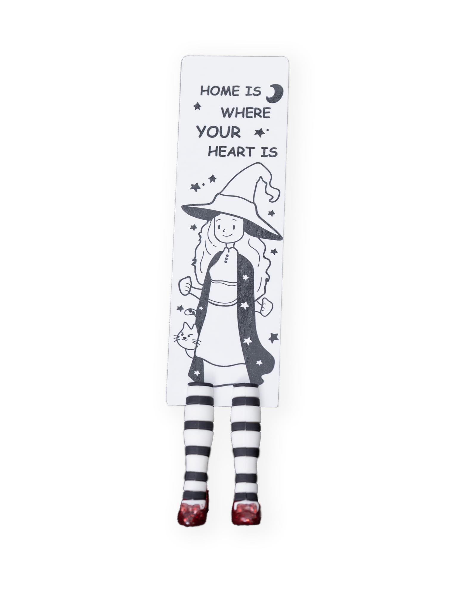 Witch Bookmark Ruby Slippers Book Mark Funny Book Desk Decor Bookmarks for Book Lovers Fathers Day Gifts Gift Ideas (Home-is-Whe