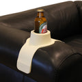HIT PRODUCTS CouchCoaster - Original & Patented Armrest Couch Cup Holder, Cool Cream - A Weighted, Silicone, Anti Slip Coaster S