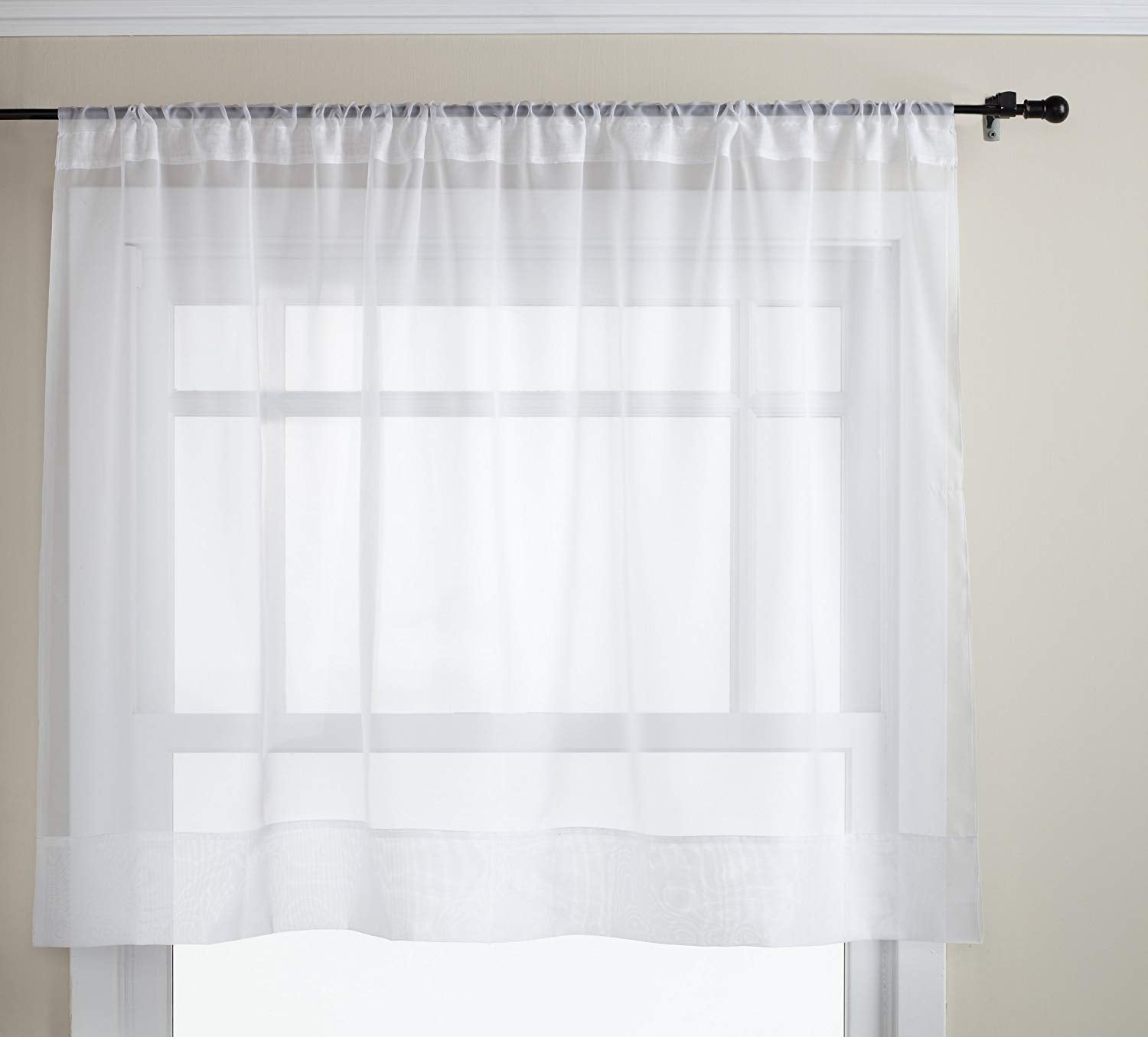 Style Master Elegance Sheer Voile Panel, 60 x 36, White