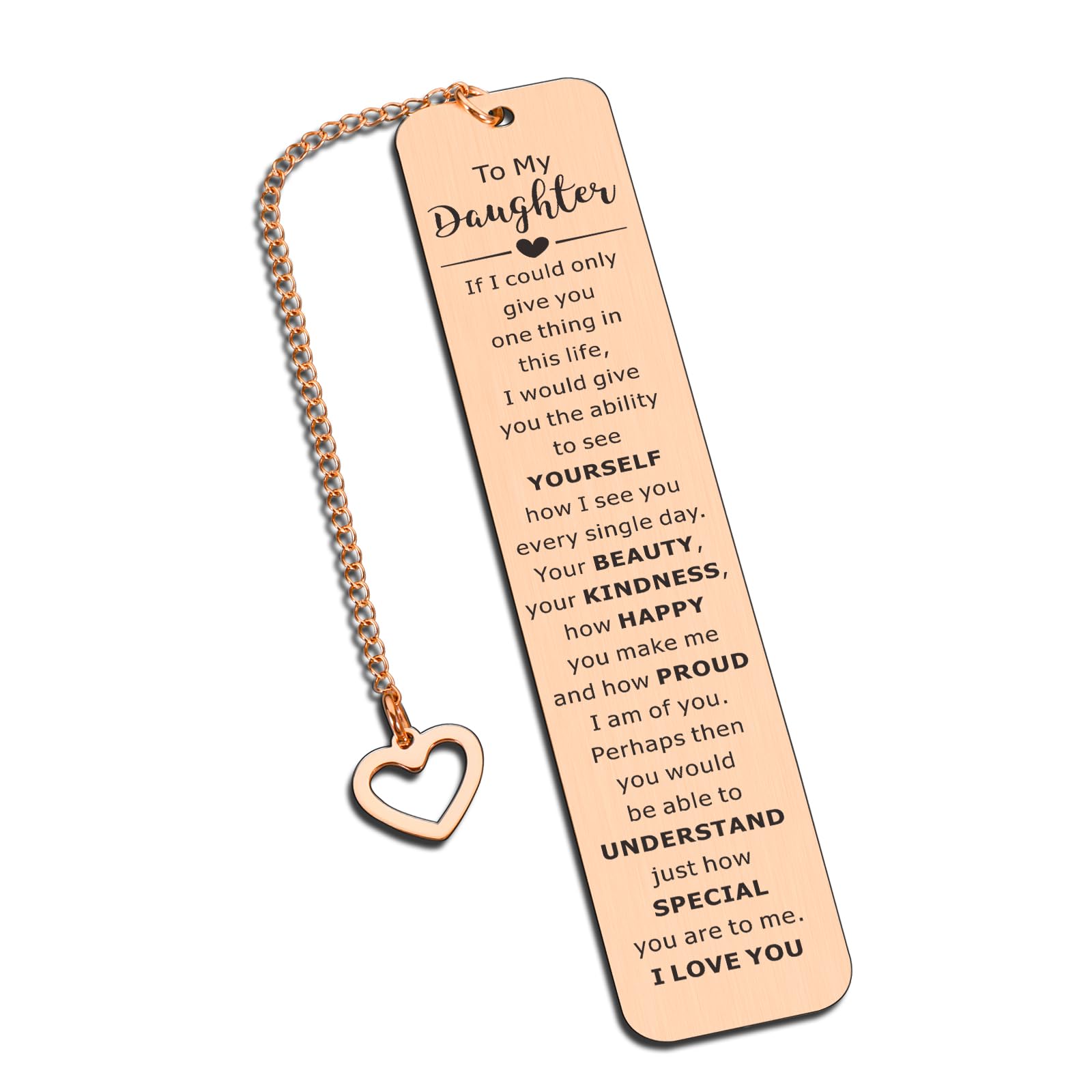 Valentines Day Gifts For Daughter From Mom Dad 16Th 21St Birthday Gifts For Daughter From Mom Dad To My Daughter Bookmarks Valen