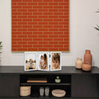 3 Picture Frame 5X7 Triple Hinged Mdf Wood With Glass Front Three Opening Photo Frame Stand Vertical On Tabletop,White