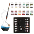 Thyggzjbs Handmade High Borosilicate Glass Glass Dip Pen Ink Set-Crystal Pen With 12 Colorful Inks For Art, Writing, Signatures,