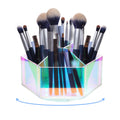 Liguanlan Luxurious Makeup Organizer,Spin, Iridescent Makeup Brushes Holder