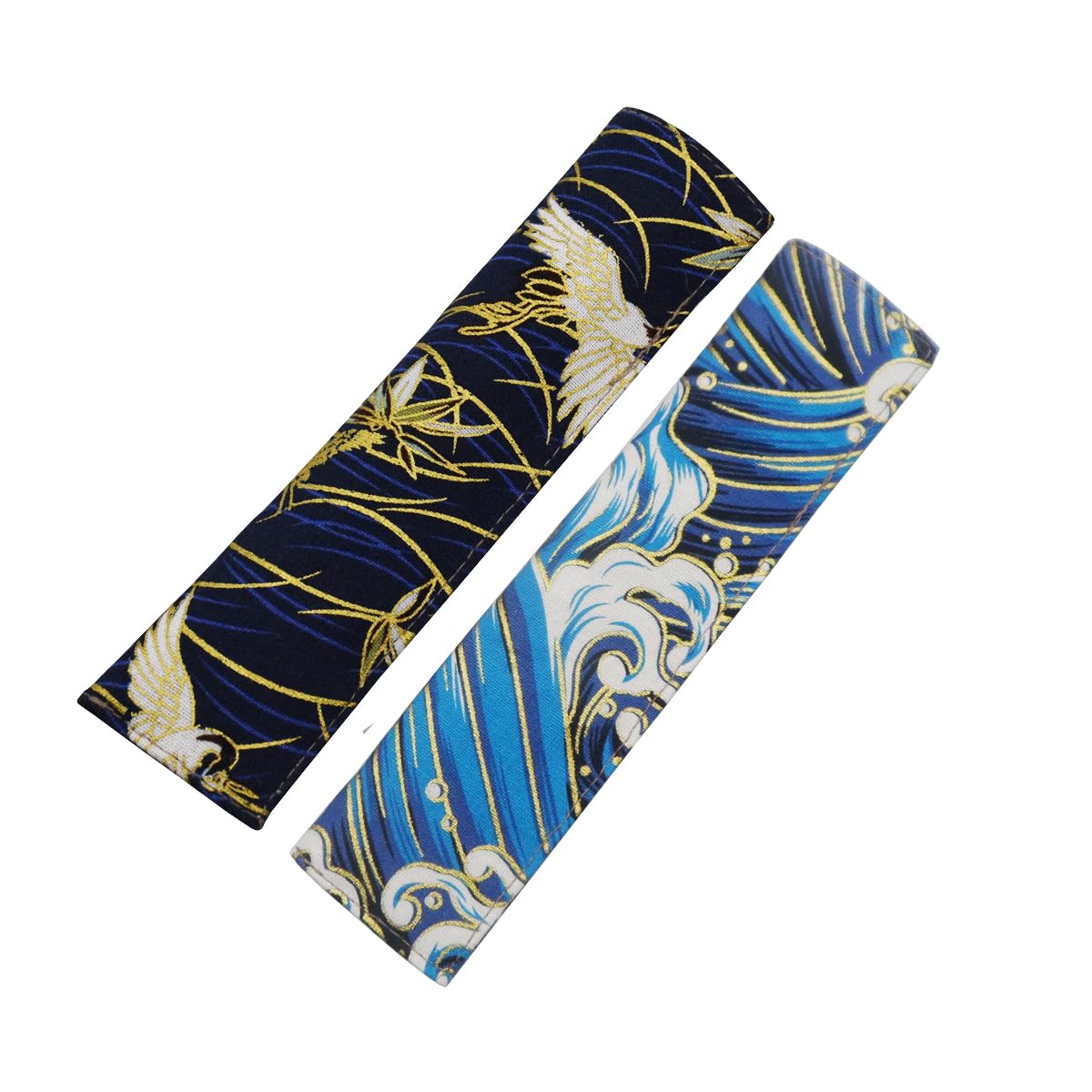 Enyuwlcm Fabric Fountain Pen Case Single Pen Sleeve Holder For Pocket Vintage Pen Cover Waves And Propitious Clouds 2 Packs