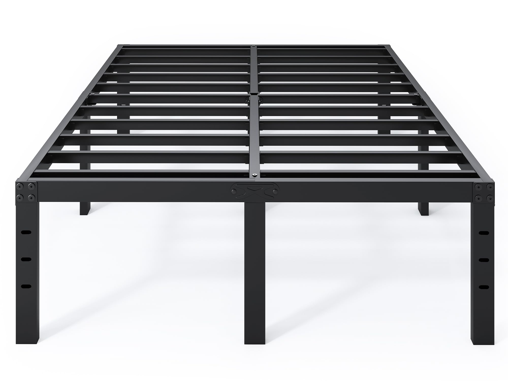 Qeromy Full Size Bed Frame - 18 In Sturdy Platform Bed Frame Full, Heavy Duty Metal Bed Frame No Box Spring Needed, Quick & Easy