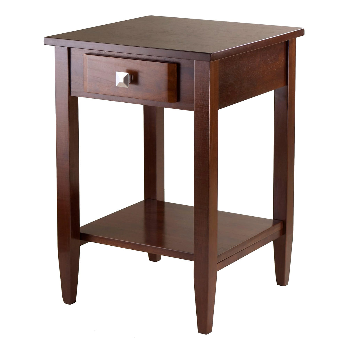 Winsome Richmond 25.98 x 17.95 x 18.68-Inch Wood End Table Tapered Leg, Antique Walnut (94118)