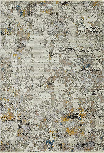 HomeRoots 8'X10' Ivory Hand Hooked Bordered Coral Reef Indoor Area Rug