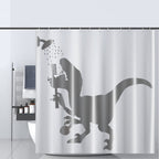 Loxasum Bathroom Shower Curtain Cute Home Decor Decorative Bathroom Accessories (Dinosaur, 71'X71')