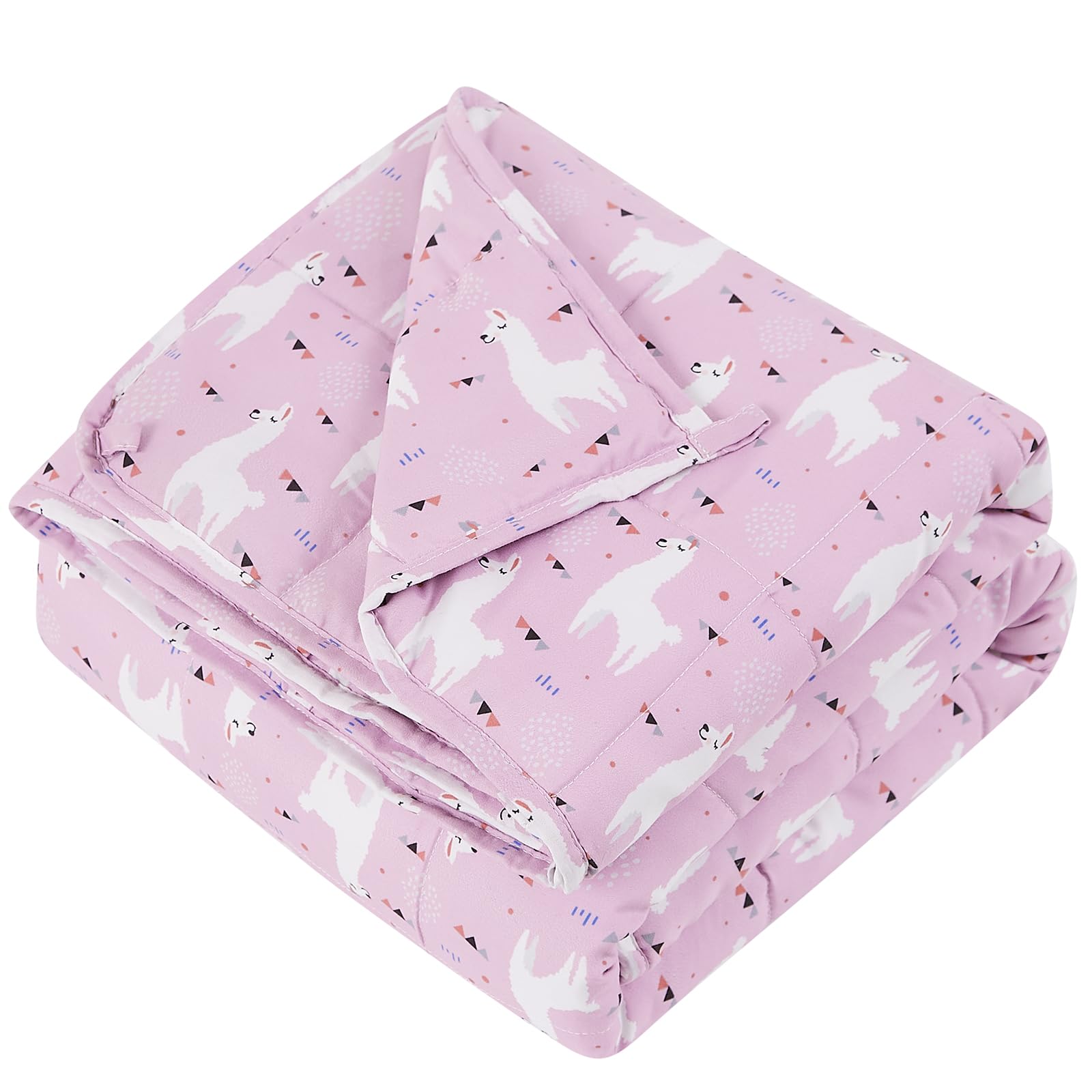 Hosukko Weighted Blanket - Weighted Blanket 3 Lbs Purple Alpaca Heavy Blanket - Small Size Bresthable Blanket(20 * 30 Inches, 3
