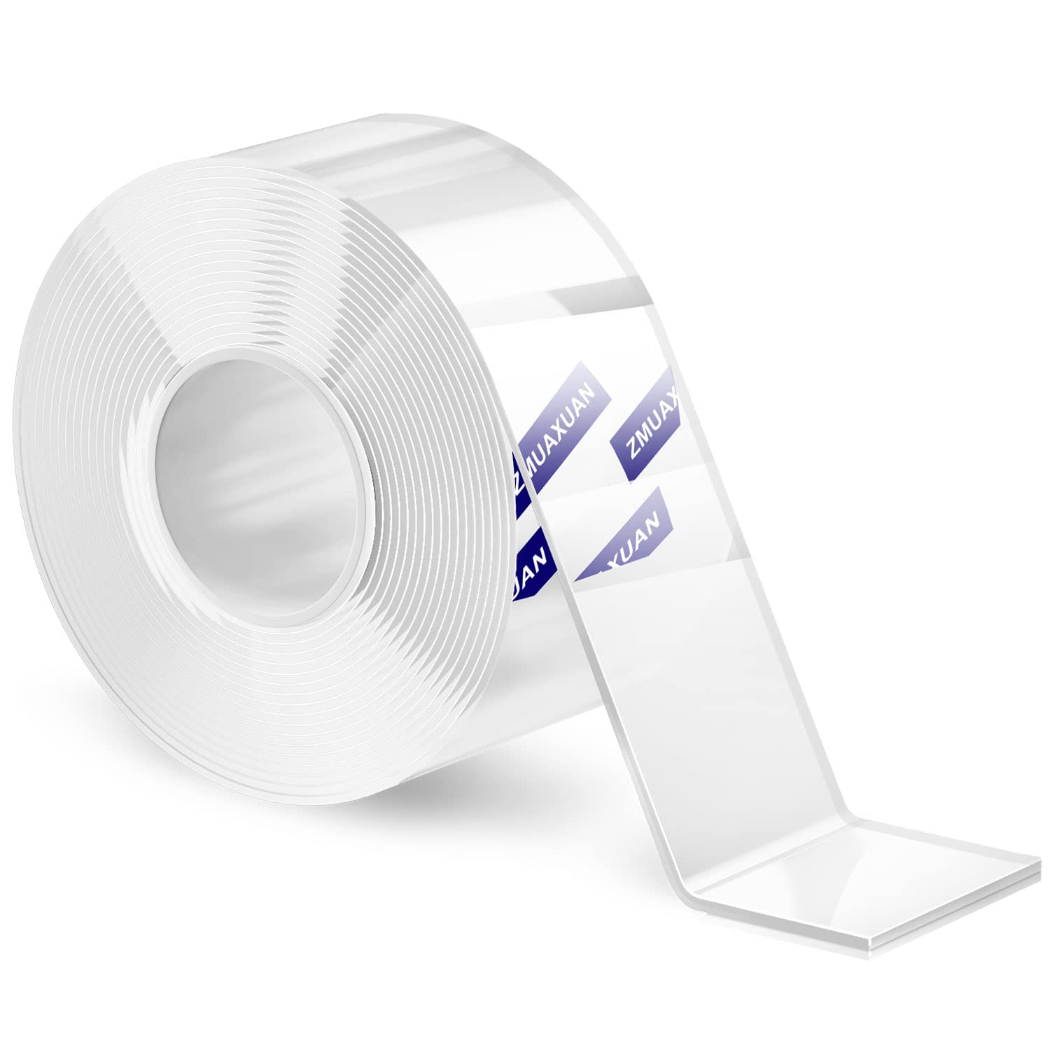 Zmuaxuan Strong Nano Double Sided Tape Heavy Duty Mounting,Clear Removable Sticky Adhesive Strips No Damage Wall,Waterproof Reus