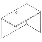 Lorell Return Shell, 35 By 24 By 29-1/2-Inch, Mahogany