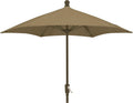Fiberbuilt Umbrellas Patio Umbrella, 7.5 Foot Beige Canopy And Champagne Bronze Pole