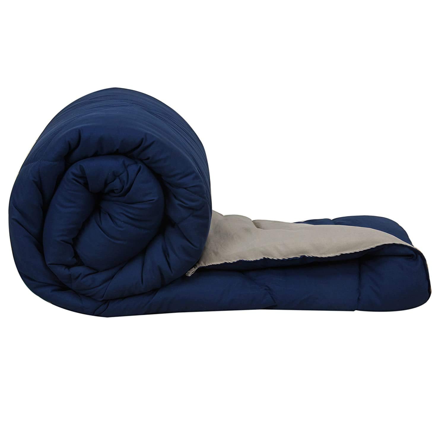 Svt Microfiber 200Tc Comforter (Double Bed_Blue & Grey)