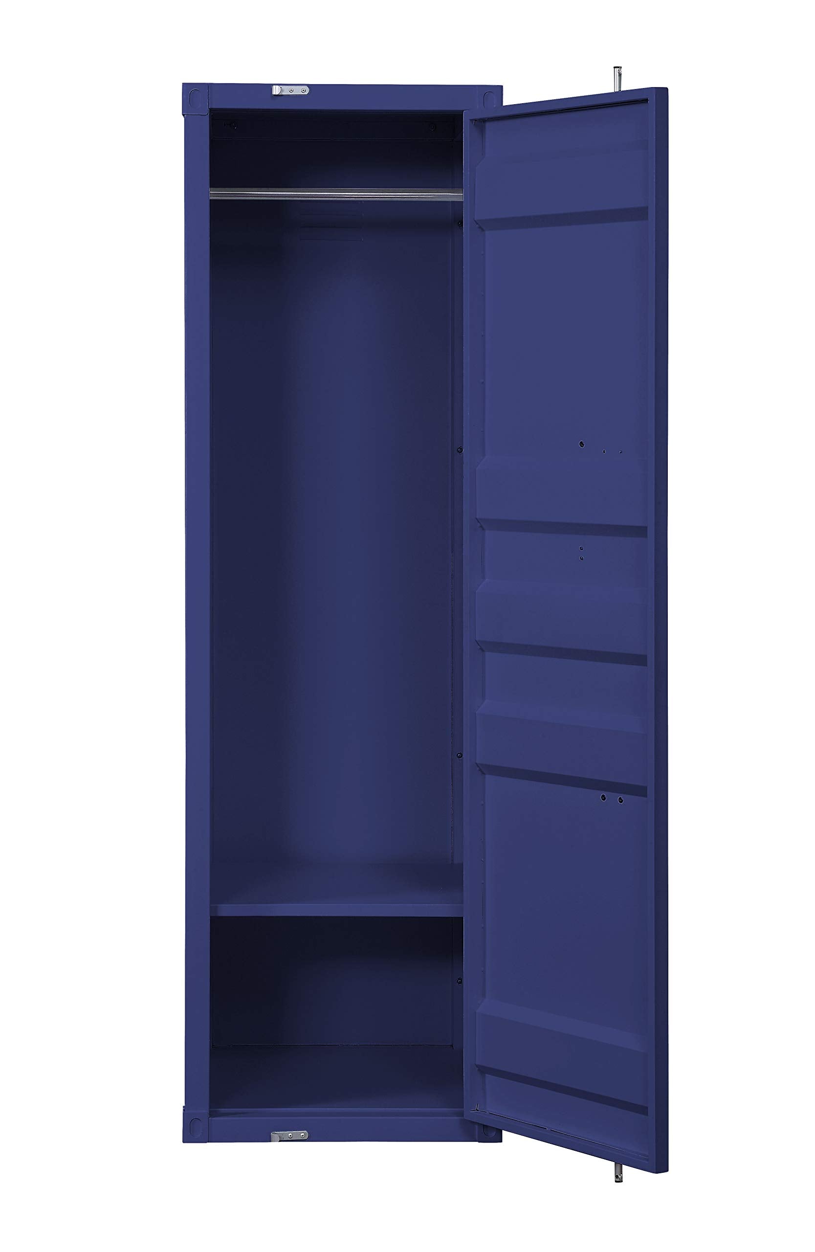 Acme Cargo Wardrobe Armoire with 1 Door in Blue