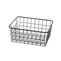 Sturdy Small Wire Storage Basket with Kitchen Food Pantry Papers Home Office Desk Shelf Bathroom Laundry Room Shelf Bedroom Bed 