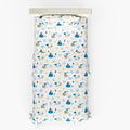 Franco Peanuts Snoopy Puffer Coat Holiday Bedding Super Soft 100% Cotton Flannel Sheet Set, Twin, (Officially Licensed Product)