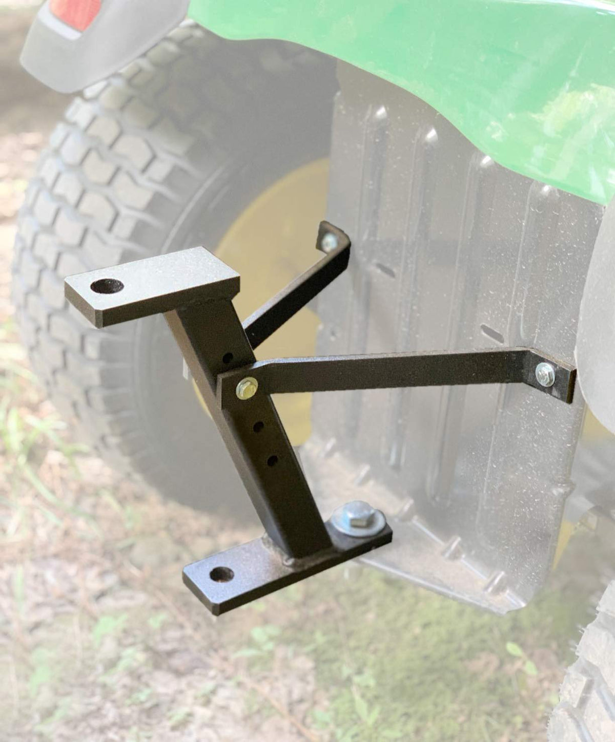 Eapele Trailer Hitch For Lawn Mower, Garden Tractor Trailer Hitch, Solid Iron Construction, Compatible With John Deere Ariens Cu