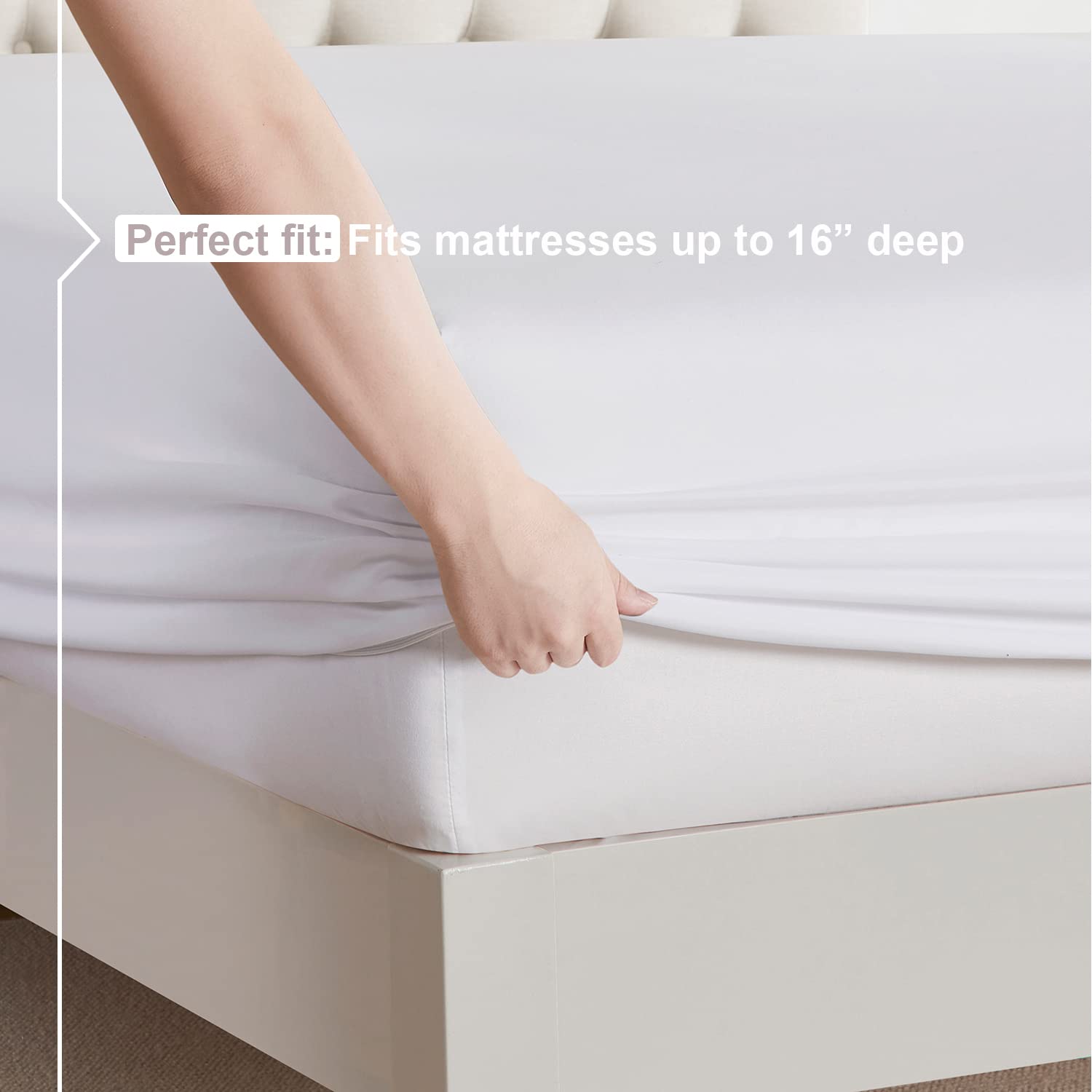Nestl Twin Sheets Set - 3 Piece Twin Bed Sheets, Deep Pocket, Hotel Luxury, Extra Soft, Breathable And Cooling, White Sheets For Twin Size Mattresses
