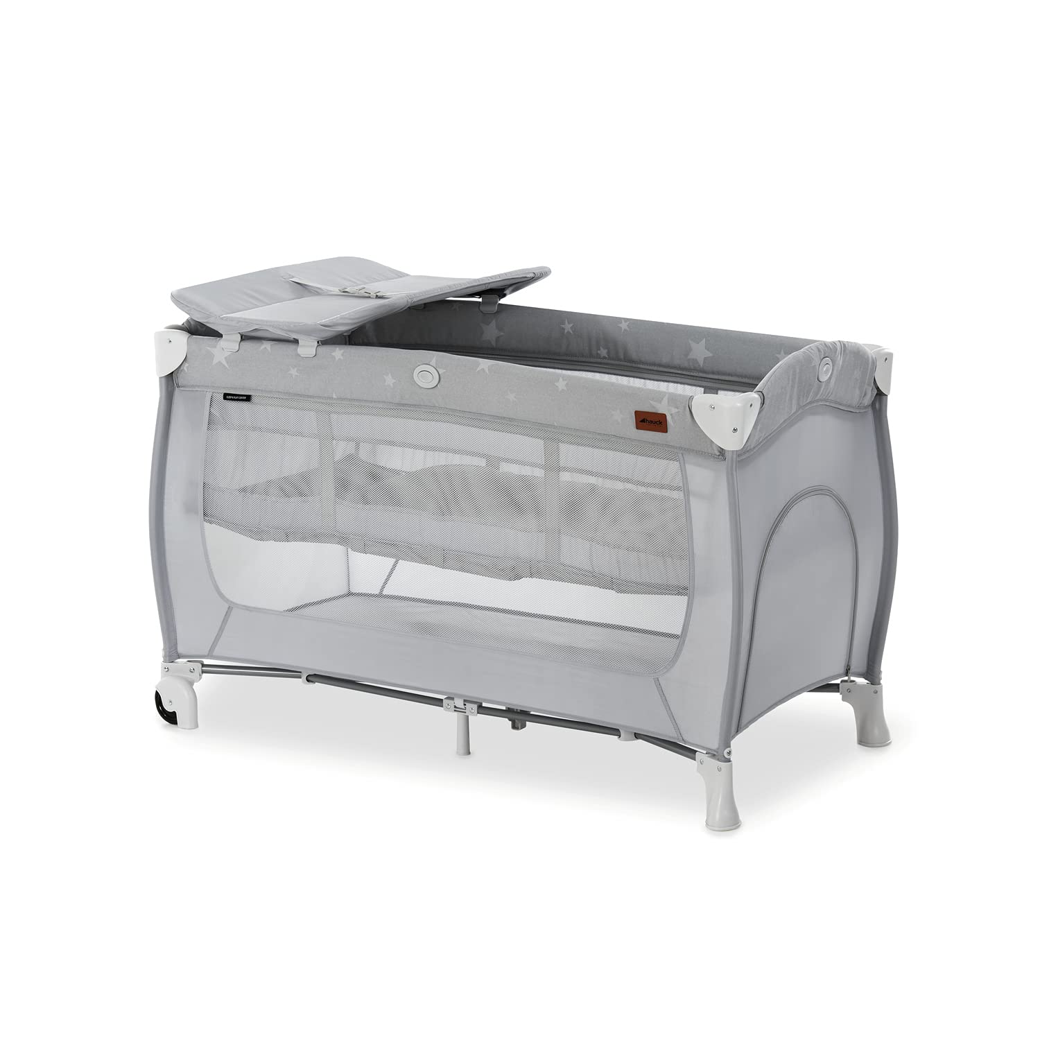 Hauck Sleep N Play Center Portable Travel Crib - 4-in-1 Lightweight, Foldable Playard, Changing Station, Easy to Pack and Includ