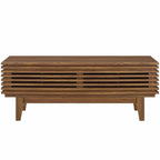 Modway Render 46" Mid-Century Modern Low Profile Tv Stand In Walnut, 46 Inch