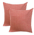 Pinkparrot Cotton Single Colour Printed Throw Pillow Covers/Cushion Covers (16X16 Inches)  Set Of 2 Pcs Code0126