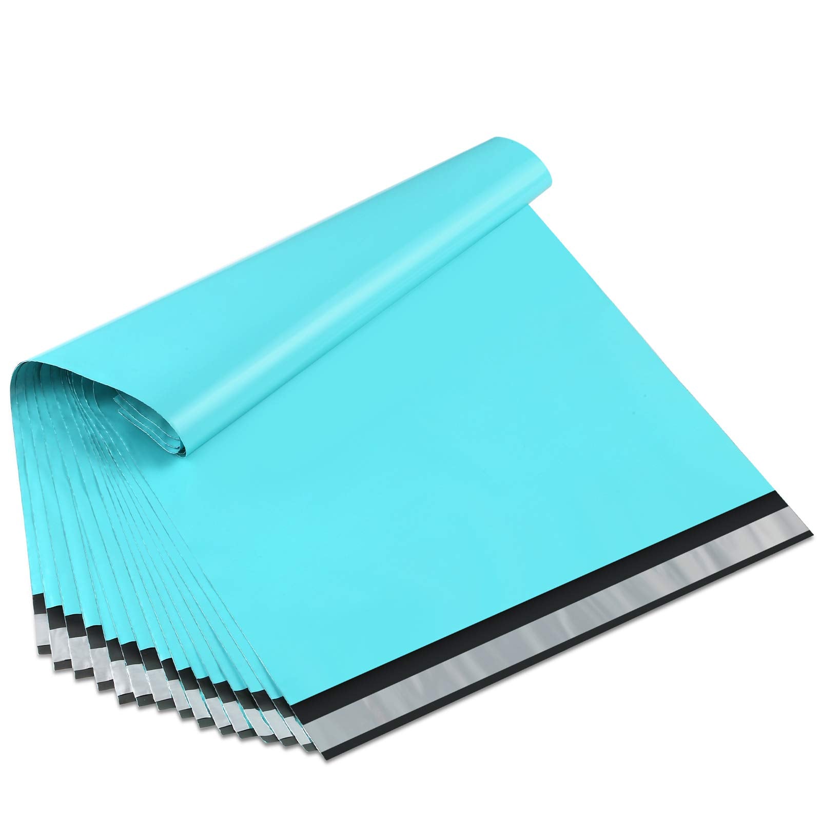 Ucgou Poly Mailers 9X12 Inch Teal 200 Pack Shipping Bags #3 Strong Mailing Envelopes Boutique Packaging Postal Self Seal Adhesiv