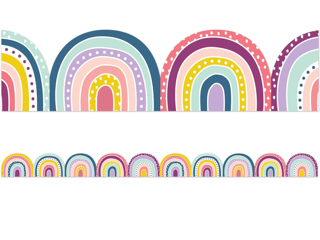 Teacher Created Resources Oh Happy Day Rainbows Die-Cut Border Trim (Tcr9092)