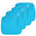Nettypro Patio Cushion Covers Replacement Set 4 Water Repellent Uv Resistant Outdoor Chair Seat Cushion Slipcover With Zipper An