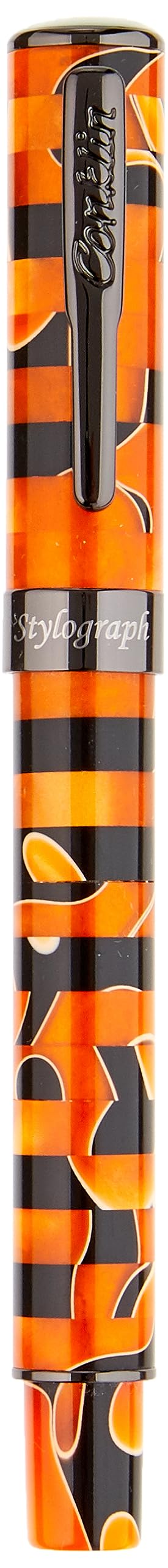 Stylograph Mosaic Fountain Pen Orange/Black- S