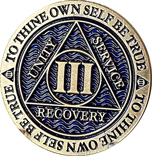 3 Year Aa Medallion Reflex Antique And Blue Color Bronze Chip Iii