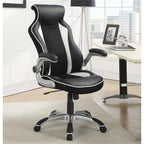 Coaster Furniture Adjustable Height Office Chair Black and Silver 800048
