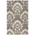 Rizzy Home Alora Decor Napoli 6'6" X 9'6" Medallion Mocha/Ivory Hand-Tufted Area Rug