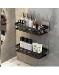 Wall Mounted Bathroom Organiser, Floating Shelf For Walls For Bathroom Cabinet Multifunctional Large Capacity Bathroom Rack, Bat