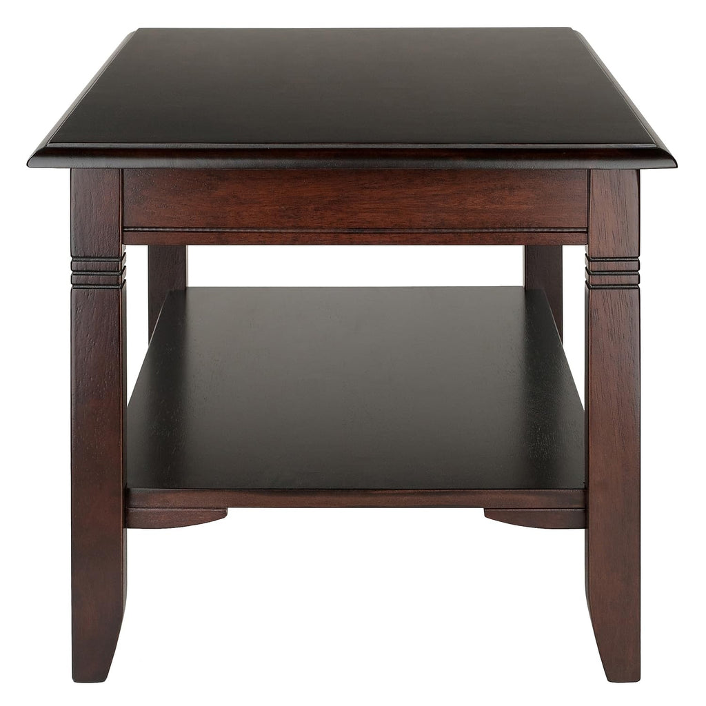 Winsome Nolan 18.03-inch x 37-inch x 21.02-inch Composite Wood Coffee Table, Cappuccino (40237)