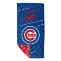 NORTHWEST MLB Splitter Double-Sided Quick Dry Microfiber Beach Towel 64 x 32 with Mesh Travel Bag (Chicago Cubs)