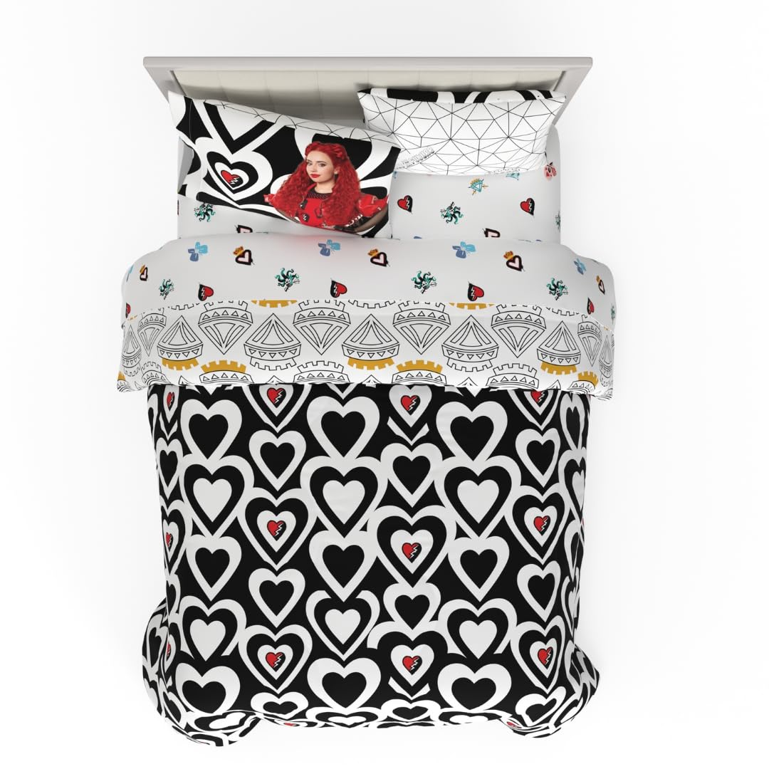 Franco Collectibles Disney Descendants 4 Bedding 7 Piece Super Soft Comforter And Sheet Set With Sham, Full, (Officially License