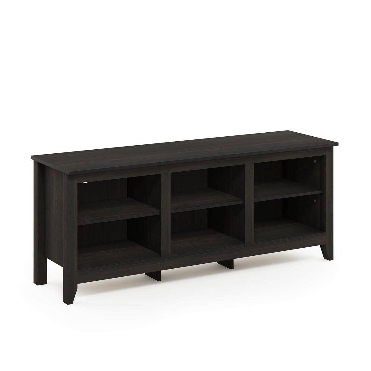 Furinno Jensen Tv Stand With Shelf, Espresso, 55-Inch