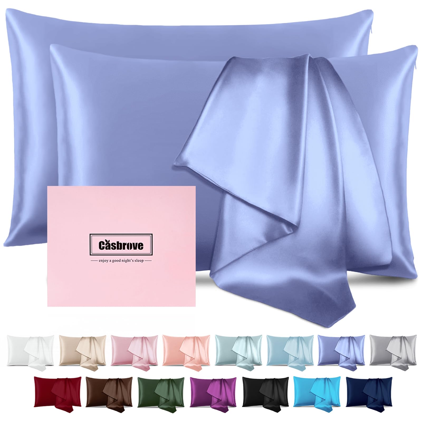 Silk Pillow Cases 2 Pack Mulberry Silk Pillow Cases Soft Breathable Both Sided Natural Silk Pillowcase With Zipper Beauty Sleep