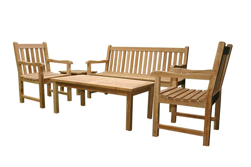 Anderson Teak Classic 3-Seater 5-Pieces Conversation Set
