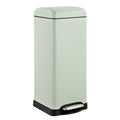 happimess HPM1007E Betty Retro 8-Gallon Step-Open Trash Can with Soft-Close Lid, Fingerprint Resistant, Modern, Minimalistic for
