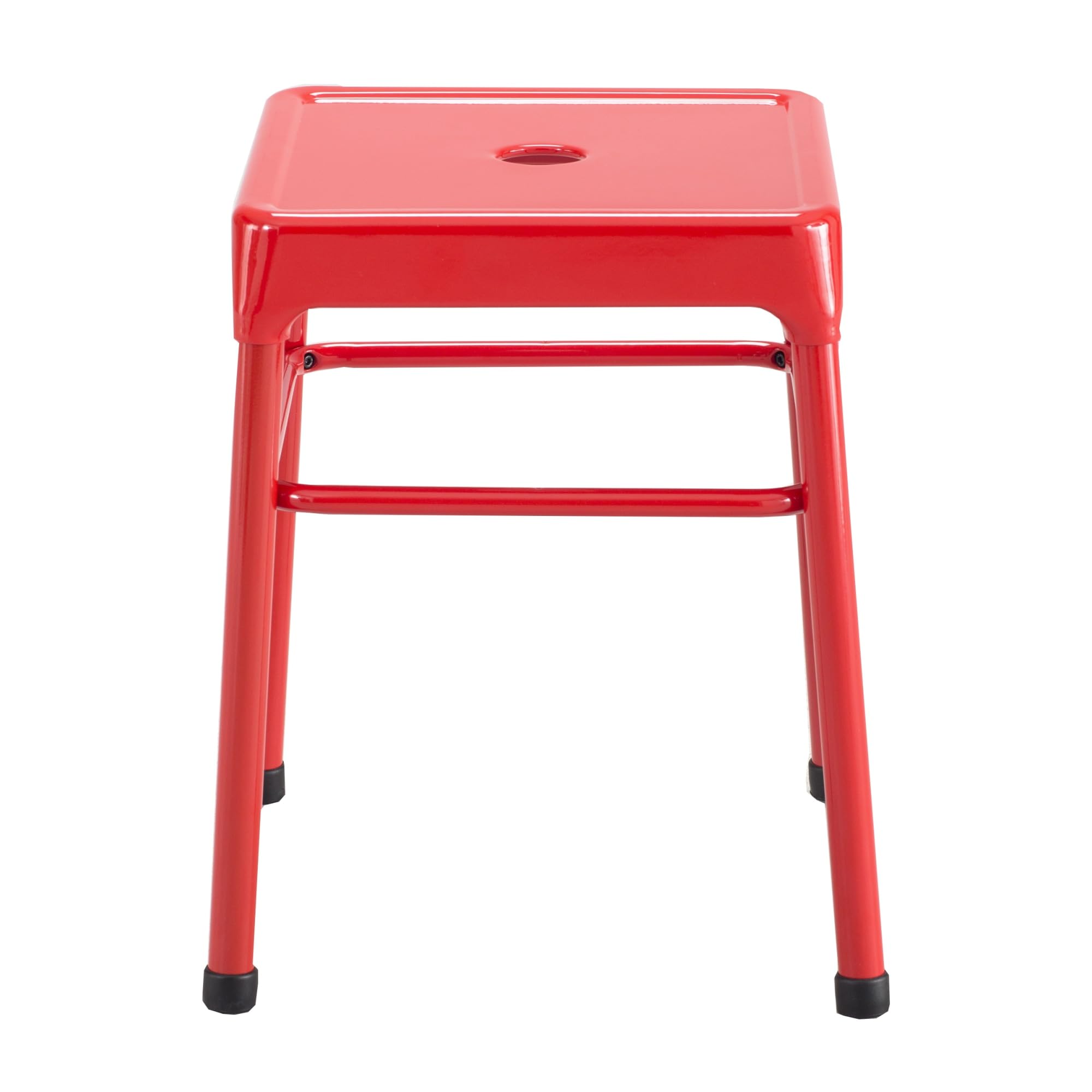 Safco Products Steel Stool Standard Height, Red