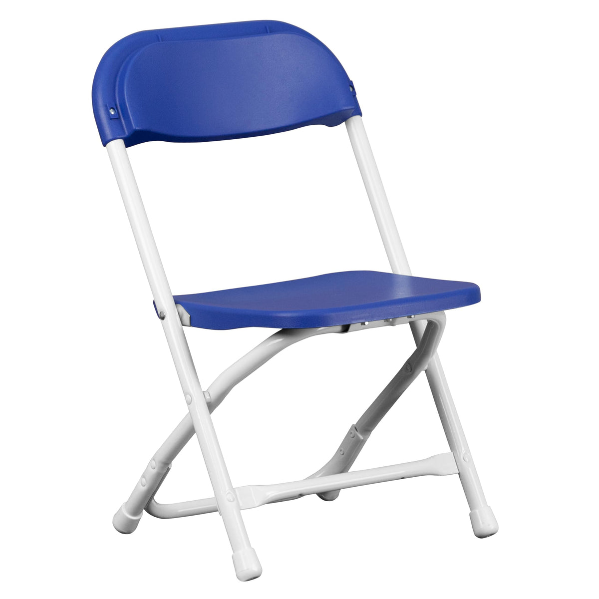 Flash Furniture Kids Blue Plastic Folding Chair