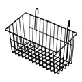 ECOMISTIQ Metal Wire Hanging Storage Basket Kitchen Organizer for Shower Office Pantry Black 21x9.3x11.3cm | Racks & Holders | K