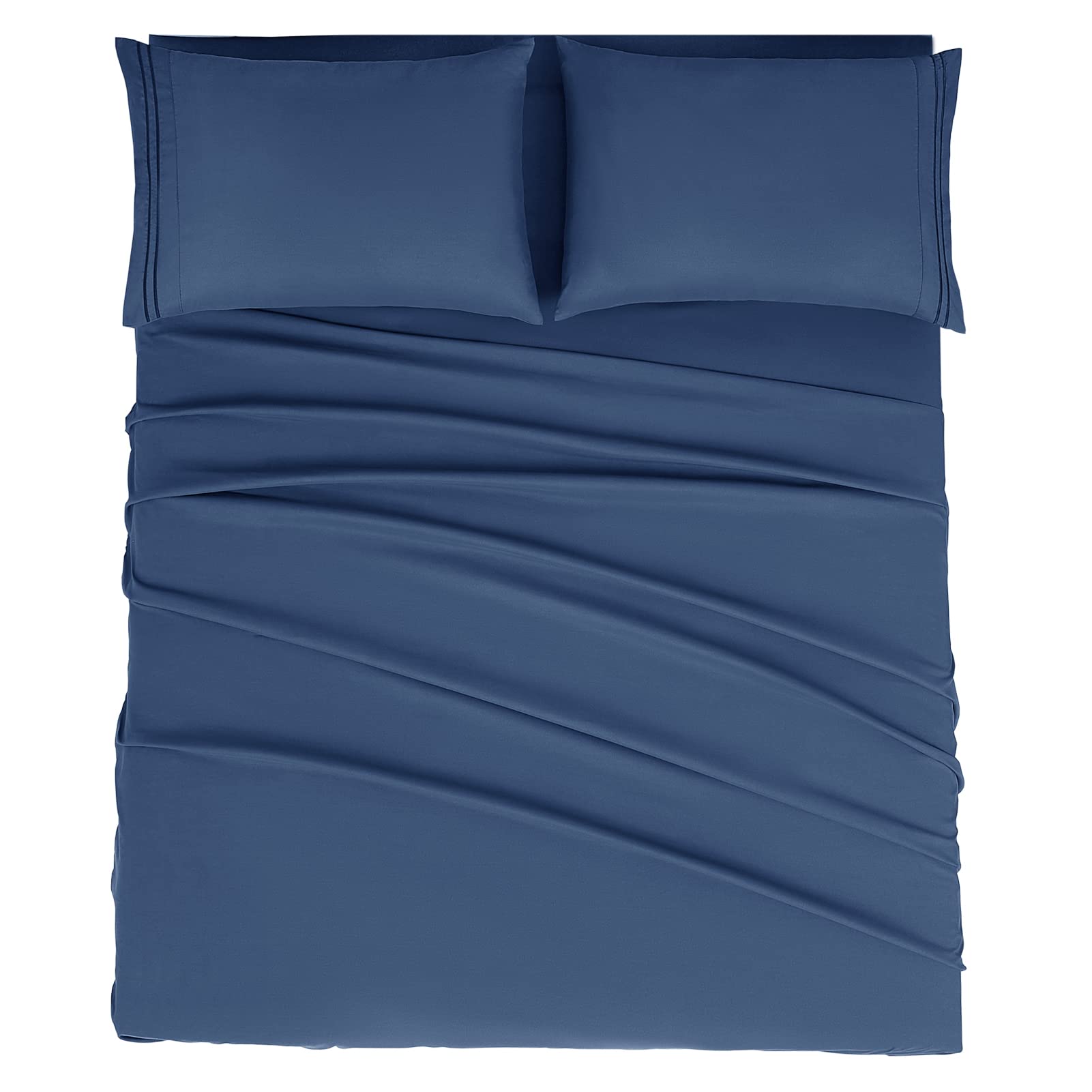 Mejoroom Queen Size Sheet Set - Hotel Luxury 1800 Bedding Sheets & Pillowcases - Deep Pocket Fitted Sheet, Soft, Breathable, Wri