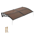 VEVOR Awnings for Door Entrance, 38 x 78 Window Door Awning Canopy Exterior with Drainage & ABS Bracket, Polycarbonate Cover Pat