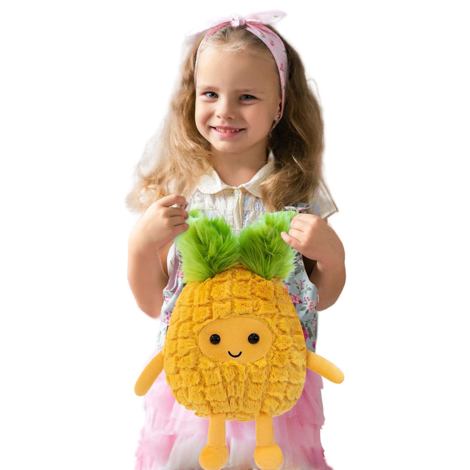 Fruit Pineapple Stuffed Animals Plush Toys - Super Soft & Washable, Adorable Kids Character Animal Pillows, Perfect For Room Dec