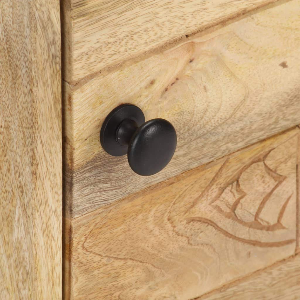 vidaXL Bedside Cabinet 15.7&quot;x11.8&quot;x19.7&quot; Solid Mango Wood