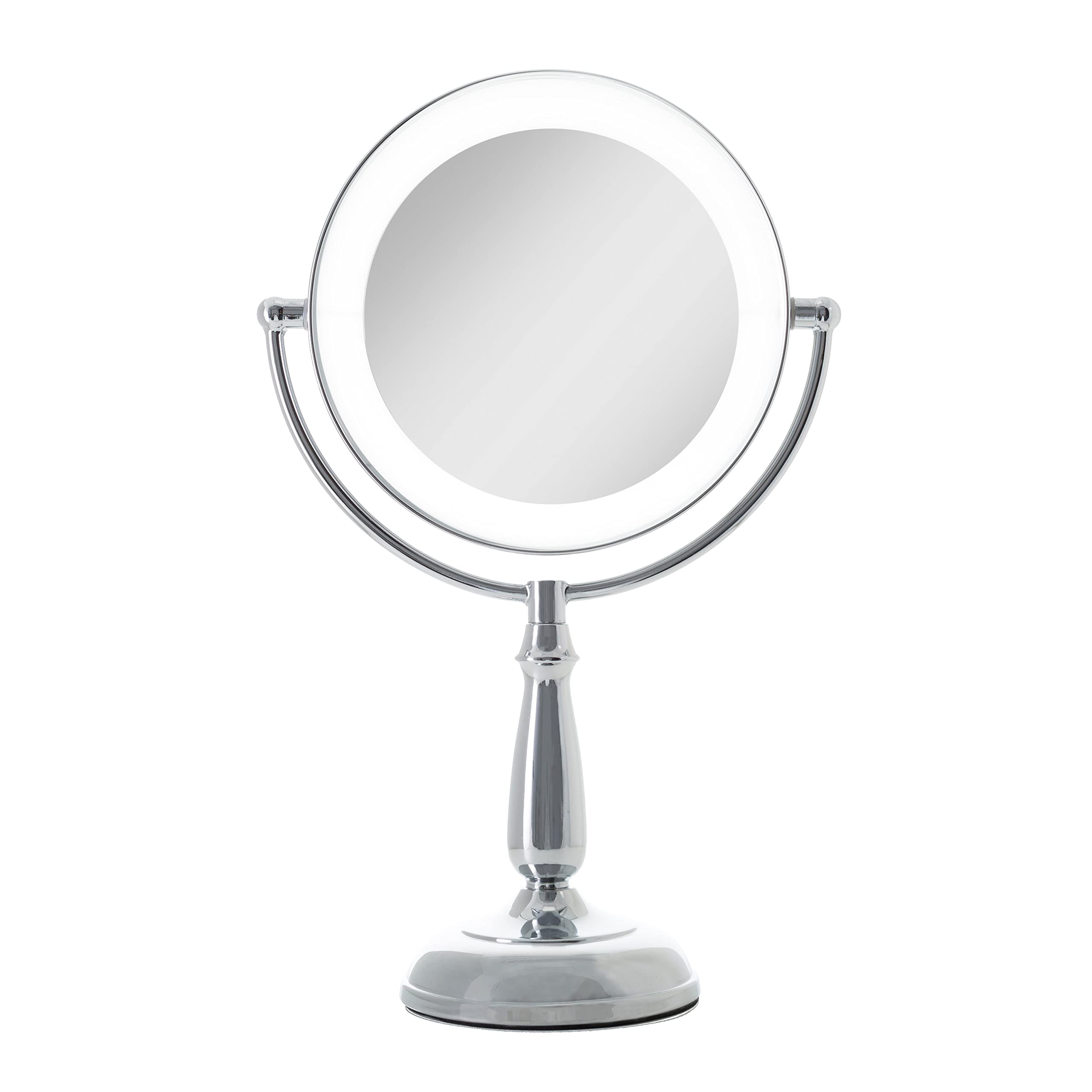 Zadro 11' Makeup Mirror with Lights and Magnification Dimmable Touch LED Lighted Makeup Mirror with Magnification 5X/1