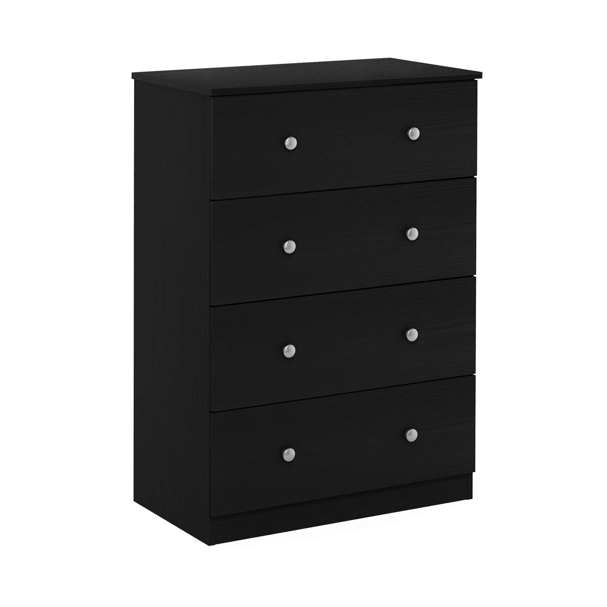 Furinno Lucca Simple Design Dresser, 4-Drawer, Black Oak,19155Bok