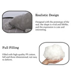 zhidiloveyou Seal Plush Stuffed Animal Toy - Grey Kawaii Doll, 9 Inch Pillow for Kids